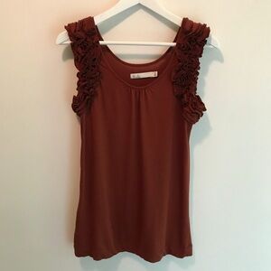 Madewell | Hi-Line | Sleeveless Ruffle Tee
